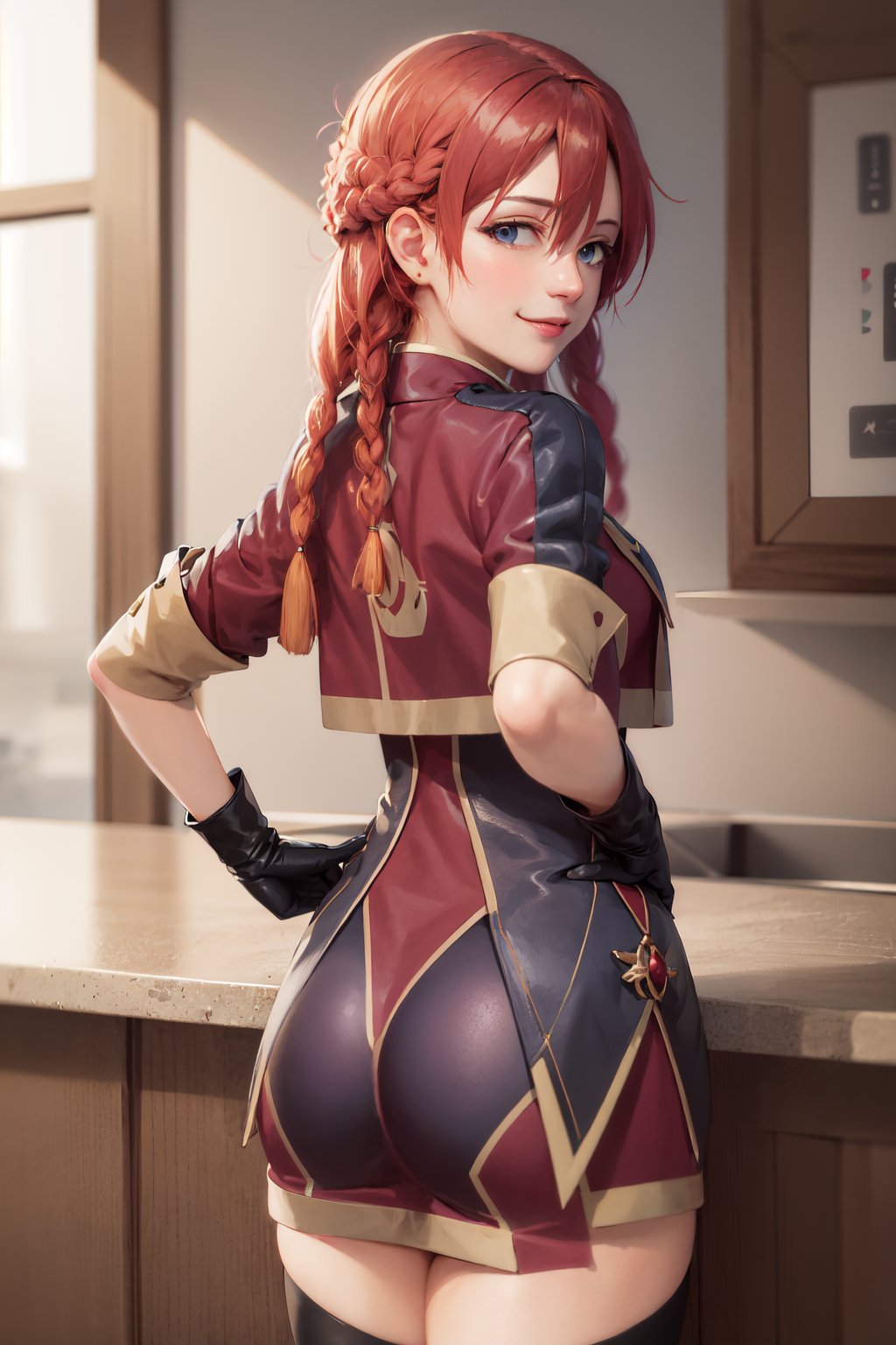 00109-2554318721-(masterpiece, best quality_1.2), , from behind, solo, 1girl, selesia upitiria, smile, looking back, hair between eyes, thighhigh.jpg